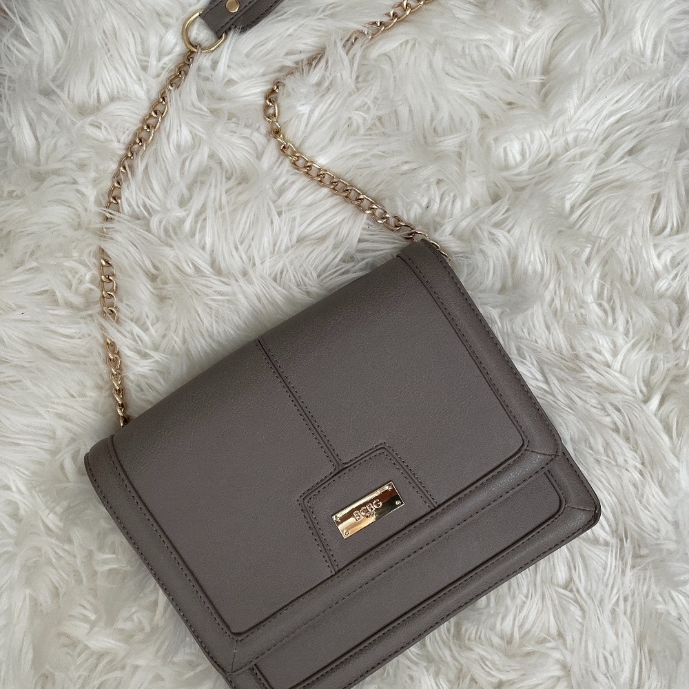 BCBG Gray Cross Body Handbag